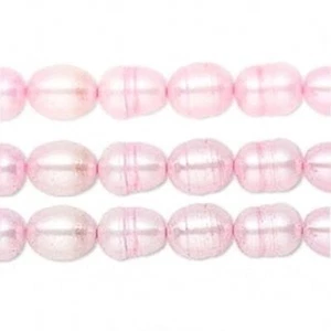 1 hebra (60) perlas de arroz rosa vieja cultivadas en agua dulce teñidas de rosa 6-7 mm * - Imagen 1 de 1