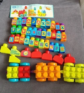 Mega Bloks Zug Bausteine Baby Kleinkind Spielzeug - Bild 1 von 1