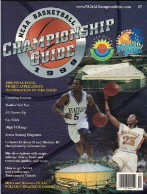 NCAA - BASKETBALL 1999 MEN'S & WOMEN'S CHAMPIONSHIP GUIDE BOOK - Image 1 of 2