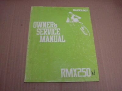 1992 Suzuki RMX250 Owner's Service Manual - Image 1 of 2