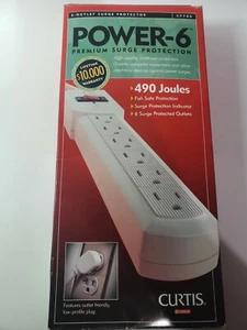 Outlet Curtis SP-700 Surge Protector w/ Indicator, 490 Joules Multiuse - Picture 1 of 2