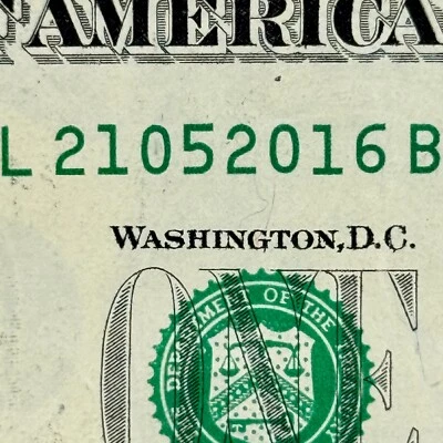 21st May 2016 Birthday 21 May 2016 Dollar Anniversary 5/21/16 Serial Number $1 - Image 1 of 3