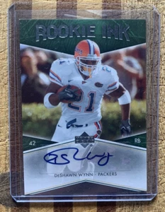 2007 Upper Deck Rookie Ink Card RC DESHAWM WYNN #RI-DW - Packers - Bild 1 von 2