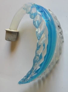 MURANO VENEDIG KRONLEUCHTER ERSATZTEIL SPARE PART RECHANGE GEFALTETES BLATT FOP 11/4 - Bild 1 von 4