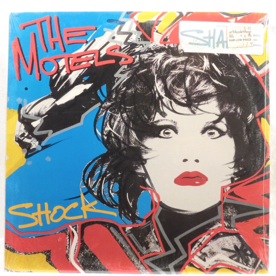 Motels Shock LP 1985 US Capitol W/ Hype Sticker Wave Rock Vinyl Album