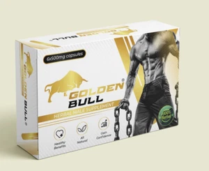 GOLDEN BULL 500mg MALE HERBAL SUPPLEMENT CAPSULES  FOR MEN-UK - Picture 1 of 3