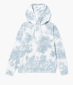 Richer Poorer Recycled Fleece Hoodie in Blue Mirage Tie Dye | Gr. Medium - Bild 1 von 8