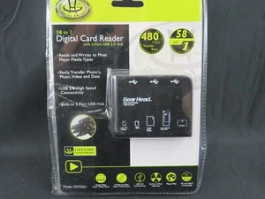 Gear Head USB Hub & Card Reader - 3 Port + 6 Port (CR7500H) 58 in 1 - Picture 1 of 9