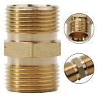 Solid Brass M22 Male to Male Hose Quick Connect Adapter for Pressure Washer