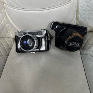 Yashica 1C Lynx-14E fotocamera pellicola telemetro 45 mm con custodia custodia non testata - Foto 1 di 7
