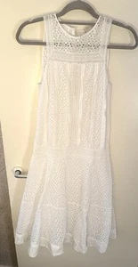 Vanessa Bruno Athe Broderie Anglais Shift Dress Size Uk 8 - Picture 1 of 6