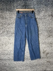 Jeans donna Acne Studios 1993 28x30 blu scuro trash gamba dritta Italia denim - Foto 1 di 8