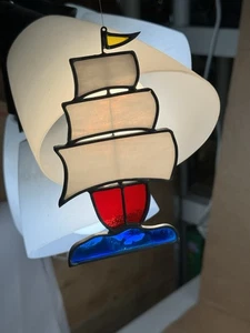 Stained Glass Sailboat Suncatcher - Picture 1 of 7