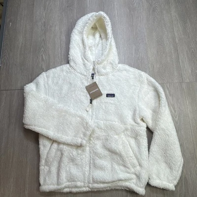 Patagonia Fuzzy Fleece Jacket Kids XL Birch White New Full Zip Los Gatos New NWT - Image 1 of 4