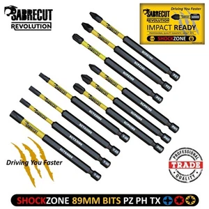 Brocas de destornillador de impacto mixto SabreCut 89 mm PZ2 PH2 Torx Milwaukee DeWalt - Imagen 1 de 26