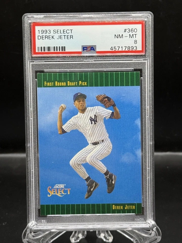 Seleccionar #360 Derek Jeter RC 1993 Yankees Hof PSA 8 Foto 1 de 3