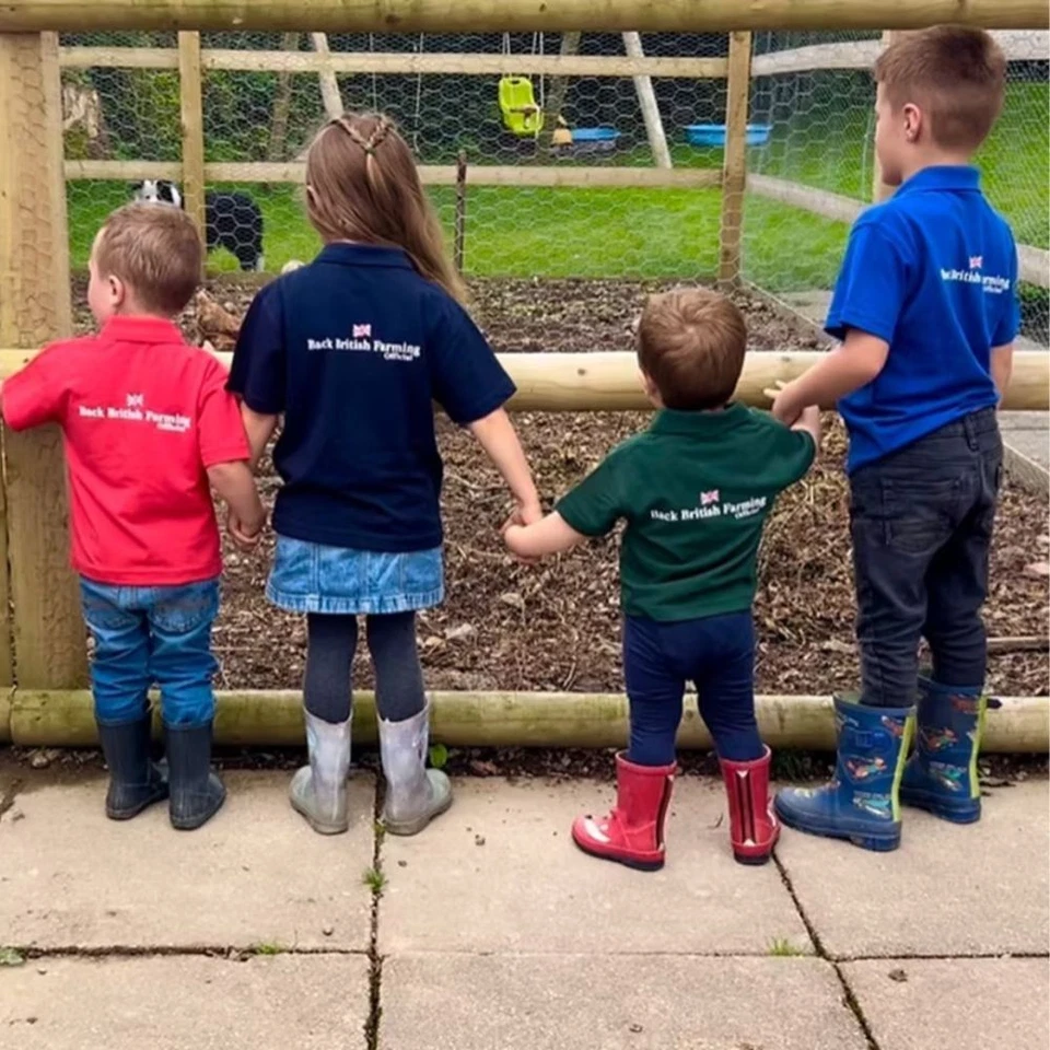 BACK BRITISH FARMING OFFICIAL Back British Farming Kinder Unisex BBF Poloshirt