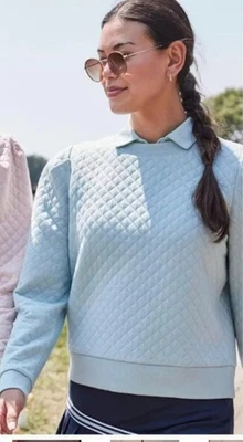 Walter Hagen Women's Clubhouse Pullover Crewneck in Ether NWT - Image 1 of 4