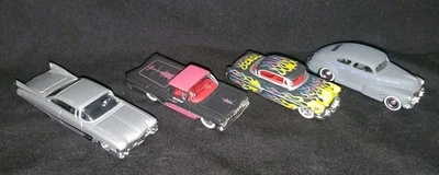 Lot Of 4 Loose Jada Toys Diecast, Fleetline, Bel Air, El Camino, Cadillac - Image 1 of 4
