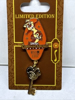 Disney Chip Dale Disney's Coronado Springs Resort Resorts Room Keys LE Pin 69804 - Image 1 of 4