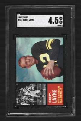 1962 TOPPS #127 BOBBY LANE SGC 4.5 PITTSBURGH STEELERS - Image 1 of 2