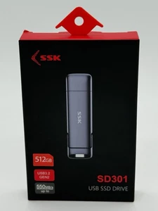 SSK 512GB Dual USB C Flash Drive,2-In-1 Type C+ USB a 3.2 Gen2 SSD Drive - (New) - Picture 1 of 2