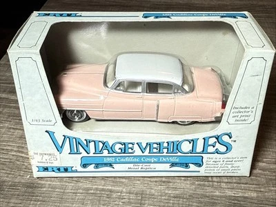 NEW NIB ERTL 1986 Vintage Vehicles 1952 Pink Cadillac Coupe DeVille 1:43 #2541 - Image 1 of 4