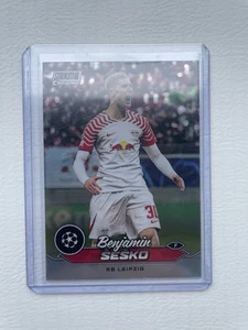 Benjamin Sesko Topps UEFA CC Stadium Club Chrome 2023-24 RB Leipzig #Refractor - Bild 1 von 2