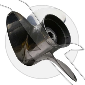 Hélice de víbora de acero inoxidable LH paso 14-3/4 x 19 OMC Johnson Evinrude 174811 - Imagen 1 de 4
