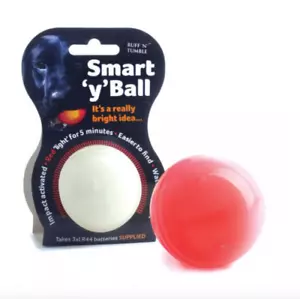 Ruff 'N' Tumble Sharples N Grant Dog Smart 'Y' Ball 6.5cm LED Lights Upon Impact - Picture 1 of 2