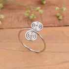 925 Silver Spiral Ring, Dainty Ring, Circle Ring, Swirl Ring, Minimalist Ring, C