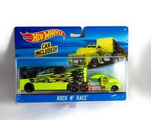 Hot Wheels Rock N’ Race Transporter with Detachable Trailer and Car BDW62 - Picture 1 of 2