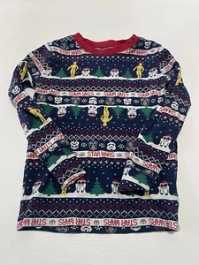 STAR WARS BY GAP Pajama TOP. Kids Size 8 Holiday Christmas - Picture 1 of 5
