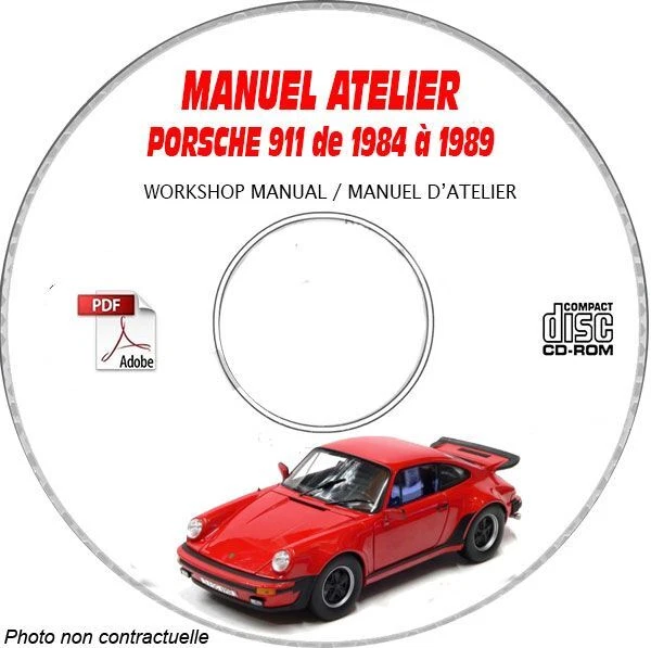 911 84-89 - Manuel Atelier CDROM PORSCHE Anglais Support - CD-ROM - DVD-ROM