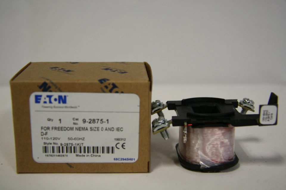 Eaton 9-2875-1 Replacement 110/120V 50/60Hz Coil for Size 0 Freedom NEMA and IEC - Image 1 of 1