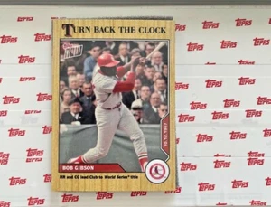 2020 TOPPS NOW TURN BACK THE CLOCK CARD ST LOUIS CARDINALS BOB GIBSON #196 - Picture 1 of 2