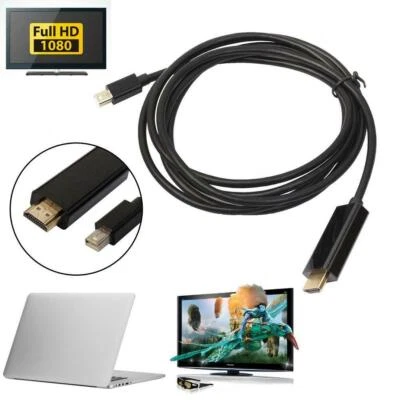 10ft 3m Mini Display Port DP Thunderbolt2 to HDMI Adapter Cable For Nuc Mac Dell - Image 1 of 4