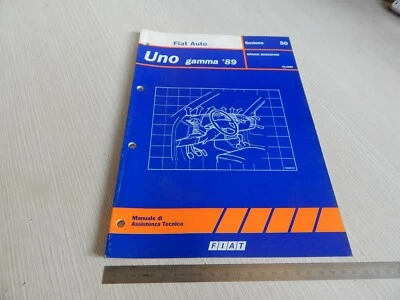 MANUALE ASSISTENZA TECNICA ORIGINALE 1989 FIAT UNO SEZIONE ORGANI SUSSIDIARI - Immagine 1 di 4