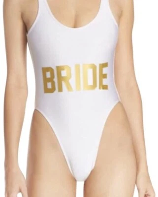 $99 PRIVADO FIESTA UNO BLANCO NOVIA CORTE FRANCÉS TRAJE DE BAÑO M/L P106Q Foto 1 de 4