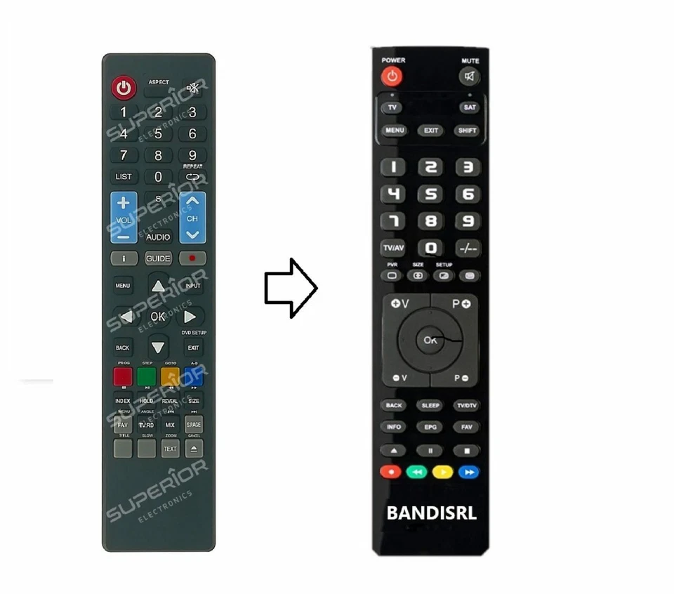 Telecomando compatibile per HKC 13M4C già programmato - Immagine 1 di 1