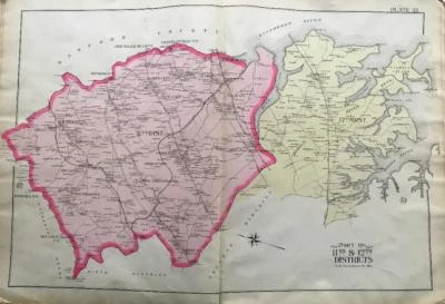1898 BALTIMORE CO MARYLAND CARROLL ISLAND MIDDLE RIVER JENKINS BALDWIN ATLAS MAP - Image 1 of 4