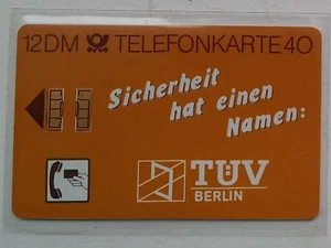 Telefonkarte TÜV Berlin, 12 DM, S01 A 30.000 9.88 DPR, Sehr selten - Bild 1 von 2