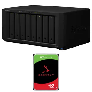 Synology DiskStation DS1821+ 8-Bay NAS Enclosure w/8x 12TB SATA III 3.5" NAS HDD - Picture 1 of 10