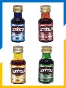 Food Colour - 12 x 28 ml Red, Blue, Green & Yellow (can send 3 of each) - Picture 1 of 5
