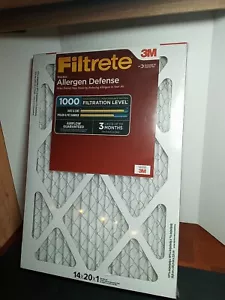 2 Pack Filtrete 14x20x1 AC Furnace Air Filter, MERV 11, MPR 1000, Micro Allergen - Picture 1 of 8