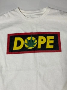 DOPE T-shirt White size Large - Picture 1 of 2