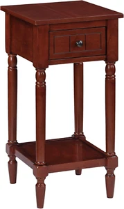 French Country Khloe 1 Drawer Accent End Table 14" - Traditional Farmhouse Side - Picture 1 of 10