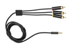 Cable AV compuesto genuino de Microsoft de 3,5 mm a RCA para Xbox 360 E X864963-002 - Imagen 1 de 8
