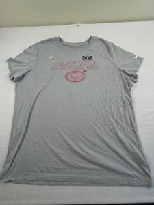 San Francisco 49ers Nike Super Bowl LVIII SF Faithful T Shirt Womens Lg New - Picture 1 of 5