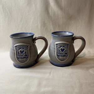 Pottery Mug Pair Fame Sempar Happythings Vivat 1986 Stoneware - Picture 1 of 15
